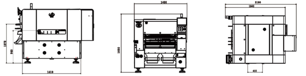 易通YT10S貼片機(jī)外形尺寸 易通YT10S貼片機(jī)外形尺寸